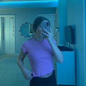 brandy melville zelly ruffle top